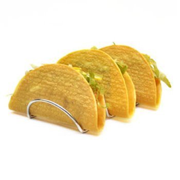 Clippermill Clipper Mill 4-81833 Stainless Steel Triple Taco Holder by Clippermill 0789542048564 (0789542048564)