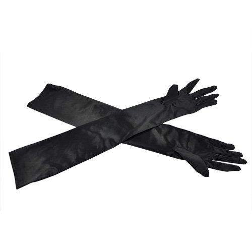 Longs gants noirs du festival ou des parties po...