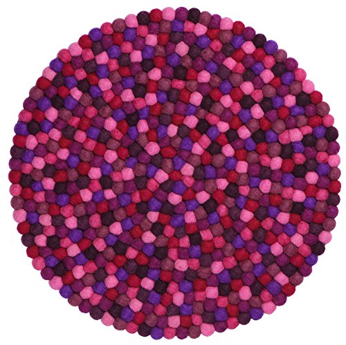 Feutre Boule Coussin pour chaise de/- VIOLA - 3...