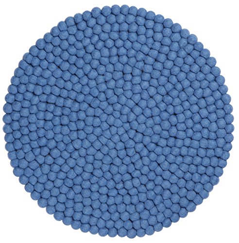 Feutre Boule Coussin pour chaise de/Bleu - Mavi...