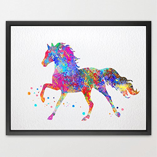 dignovel Studios Cheval Imprimé Aquarelle Nouve...