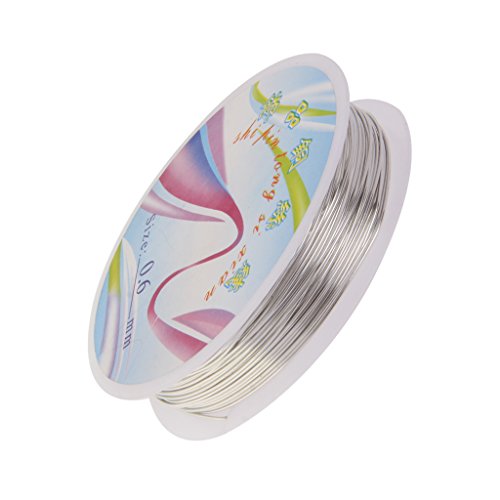 1 Rouleau Fil en Cuivre 22ga 7m pour Fabrication de Bijoux Couleur d'Argent 0791090858724 Générique
