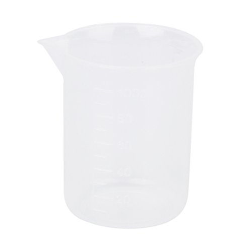 100ml Bécher en Plastique Transparent 0791090868044 Générique