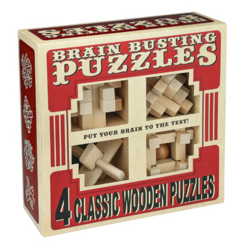 Professor Puzzle - 1036 - casse-tête en bois - set de 4- coloris aléatoire code EAN 0791159629036 