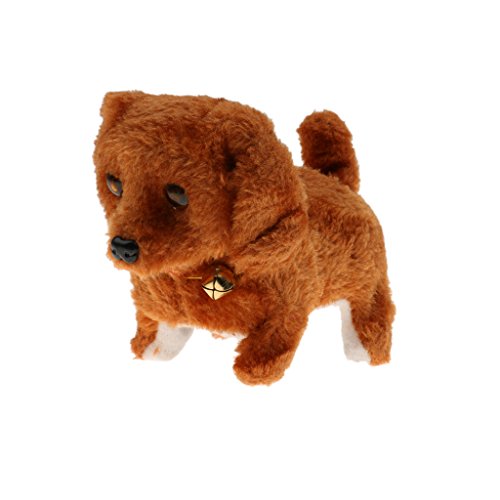 Marche Aboyant Remuer Chiot Chien Avec Clochette Batterie Jouet Electronique Enfant Cadeau - Marron 0791512818183 Generic