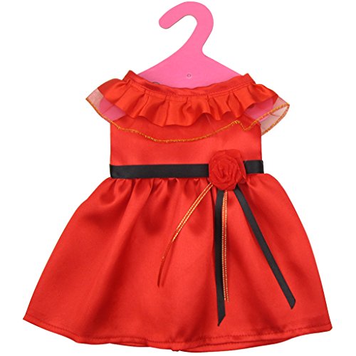 Robe élégante Sans Manches Rouge Pour Poupées 1...