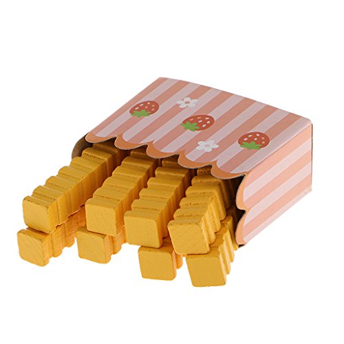 Set Mini Frites en Bois Simulation Cuisine Nour...