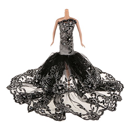 Robe de Mariage Soirée en Dentelle Broderie Vêt...