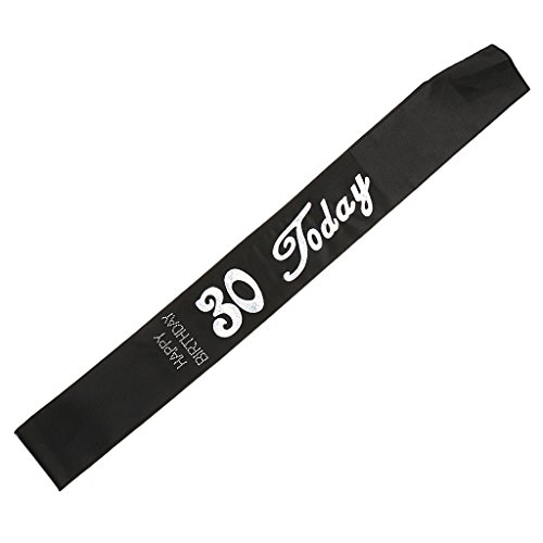 Echarpe Satin Happy Birthday 30 Today Accessoir...