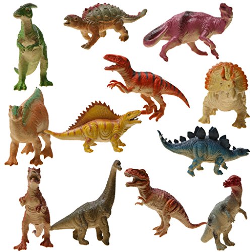 12pcs Figurines Dinosaures Assortis Monde Juras...