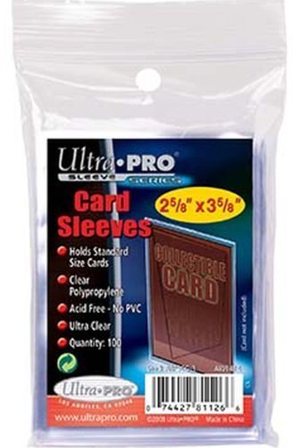 Lot de 500 pochettes pour cartes transparent ta...