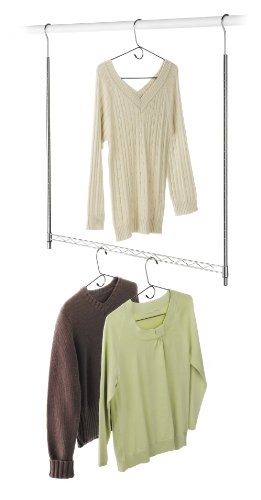 6066537 supreme double tringle de penderie chromé