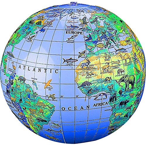 German Trendseller® - Ballon Gonflable Globe de...