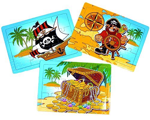 German Trendseller® - 4 x Pirate Puzzles?Party