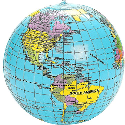 German Trendseller® - Ballon Gonflable Globe de...