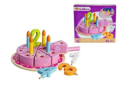 - 100003729 - jouet gâteau en bois - 18 pièces