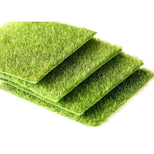 1 Pièce Tapis De Mousse Verte Pelouse Artificie...
