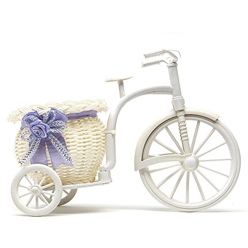 Vélo en rotin panier violet de rangement de den...