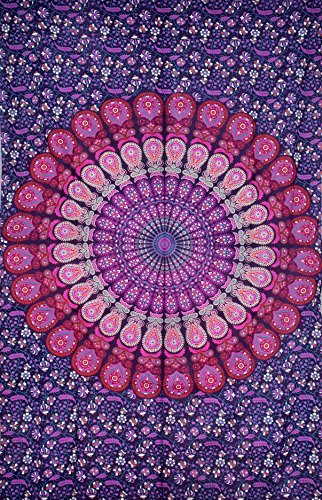 Pink & Purple Mandala Tapestry , Hippie Tapestries , Bohemian Boho Tapestry , Dorm Tapestry ,Wall Tapestries, Tapestry Wall Hanging- AndExports by AndExports 0796037431954 AndExports Pink & Purple Mandala Tapestry , Hippie Tapestries , Bohemian Boho Tapestry , Dorm Tapestry ,Wall Tapestries, Tapestry Wall Hanging- AndExports by AndExports 0796037431954 AndExports