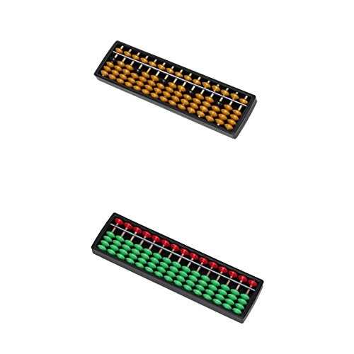 Lot de 2pcs 15-Chiffres Bouliers Abaques en Pla...