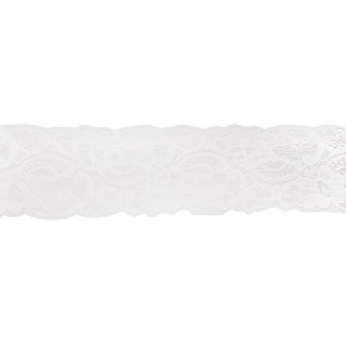 Générique Dentelle Elastique Ornement 7cm de Large pour DIY Robe Couture Artisanat - Blanc code EAN 0796201022254 