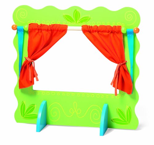 - 118040 - marionnette - scène de théâtre en bois