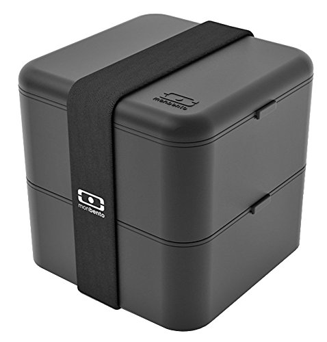 Mb square noir - la boîte bento carrée