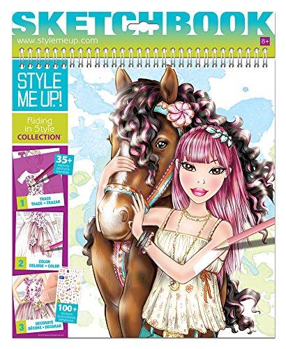 Wooky Style me up! - 1435 - Kit de Loisirs Créatifs - Carnets d'Esquisses - Chevaux code EAN 0798257802002 