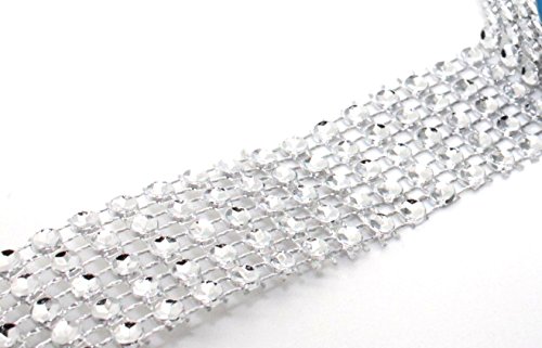 Ruban décoratif effet diamant 2 m x 25 mm