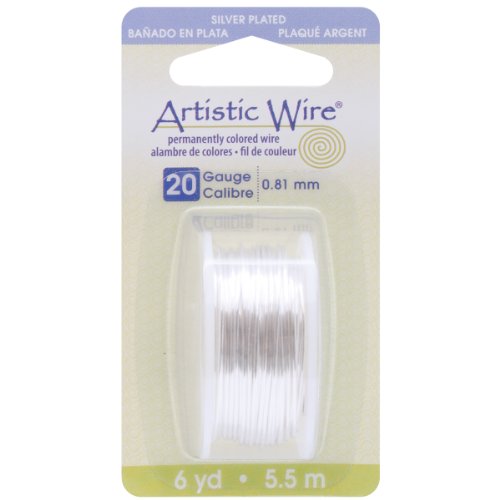 Artistic wire-silver - calibre 20, 6yd, d'autre...