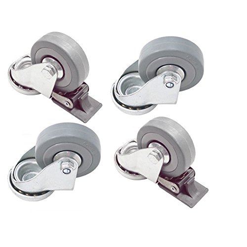 Roulettes pivotantes à oeil 50 mm x4