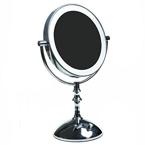 Led 8 pouces lumineux miroir mince cosmétique s...