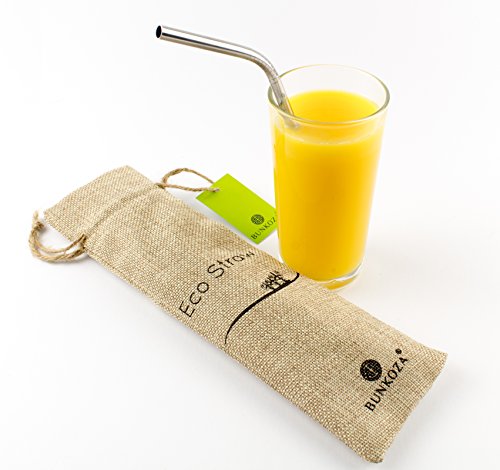 BUNKOZA® Pailles Eco - Acier inoxydable Paille ...