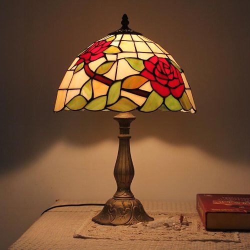 BOXMYA Mini style Tiffany E27 60W Lampes de table Living Room 30 * 30cm Lampe de chevet code EAN 0799619592579 