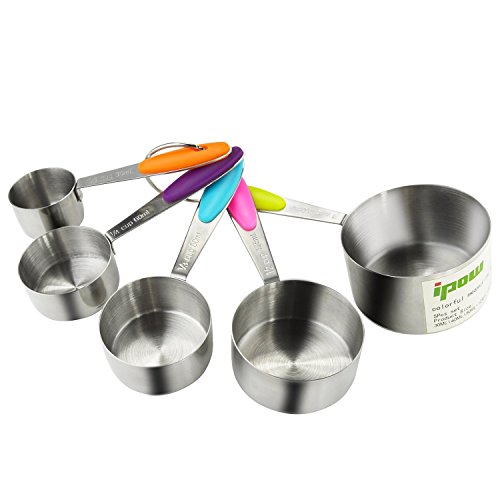 Ipow - Lot de 5 cuillères doseuses Tasses à Mes...