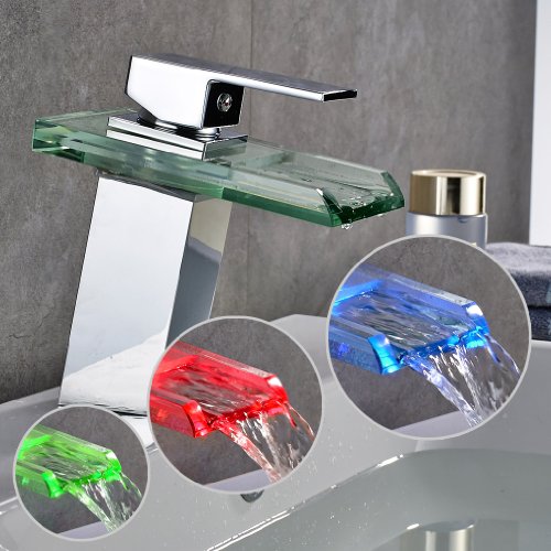 Led conception moderne verre chute d'eau de rob...