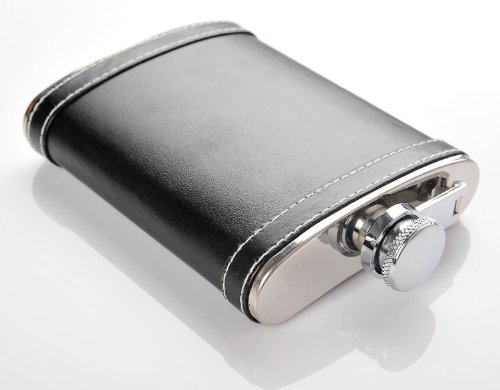 Monumentum Flasque an acier inoxydable et cuir ...