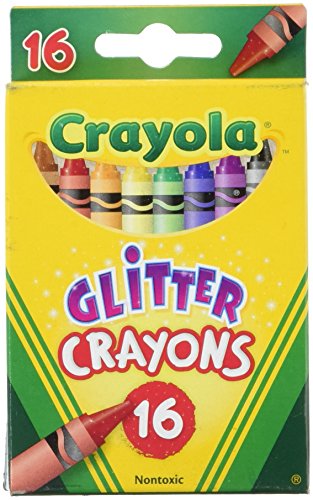Crayola 16 Craies Grasses aux Paillettes