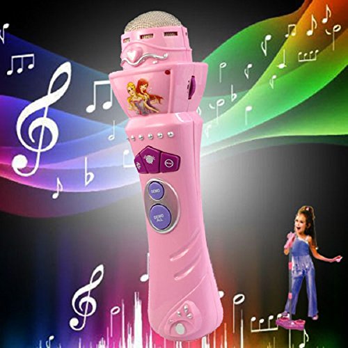 atdoshop Atdoshop(TM) Garçons Filles New LED sans fil Microphone Mic karaoké Singing Cadeau Drôle Enfants Jouet Musical Rose 0802991067167 (0802991067167)