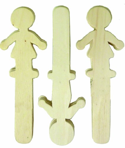 Craftime Kids Craftime Pour Enfant Fille/Garçon forme de bâtonnets en bois Multicolore 0806962038972 (0806962038972)