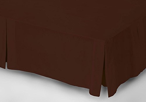 Mastex En Polycoton Super King Size Plateforme Base Valence feuilles, Chocolat, fils qualité percale, pendantes 101,6 cm (180 x 200 x 40 cm) 0808241325711 (0808241325711)