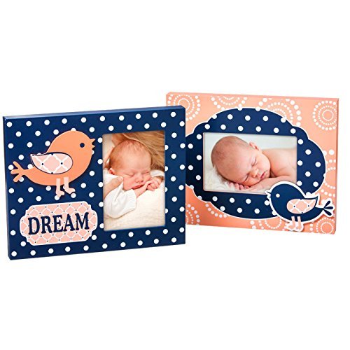 Dream Oiseaux en Bois 4 x 6 Cadre photo Lot de 2