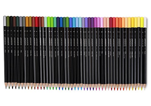 Solabela Crayons de couleur Solabela, à corps noir, Set de 48 0810550025510 (0810550025510)