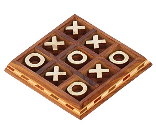 11,4 x 11,4 cm bois tic tac toe famille jeu de ...