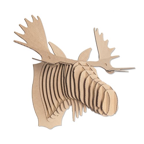 CARDBOARD SAFARI FRED large, élan trophée en carton, Cardboard Safari code EAN 0813565010007 