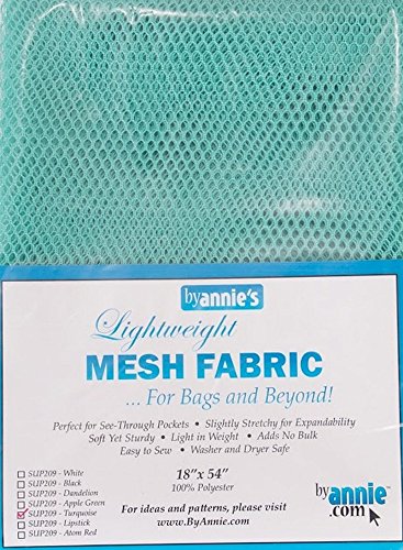 By Annie byannie sup209 de Turquoise Lightweight Mesh Fabric, 18 x 54 "Env. Tissu filet, 100 Percent Polyester, turquoise, 46 x 137 cm 28 x 20 x 1 cm 0815217020334 (0815217020334)