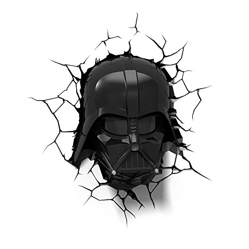 Lampe led 3d en forme de casque de darth vader
