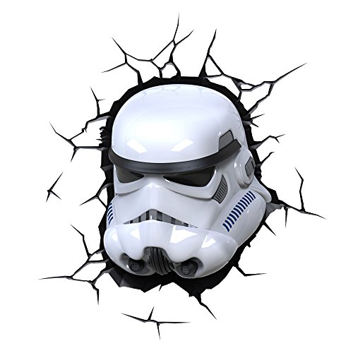 Lampe 3d led en forme de stormtrooper