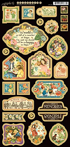 Enfants de heures Chipboard Die-Cuts décoratif ...