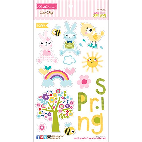 Sweet sweet printemps chipboard icônes 3-1